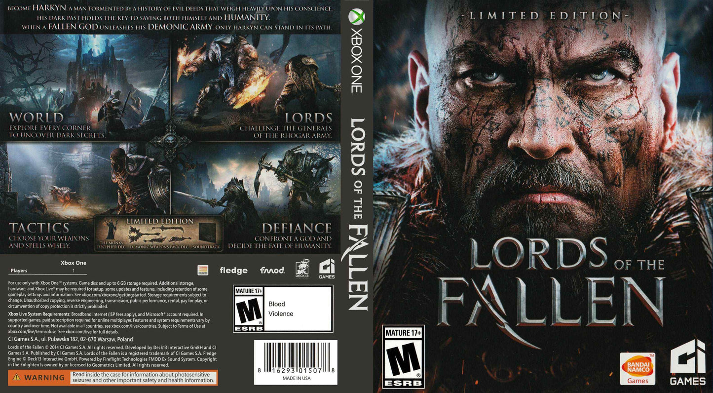Lords of the Fallen Cover Art - WOI Solutions