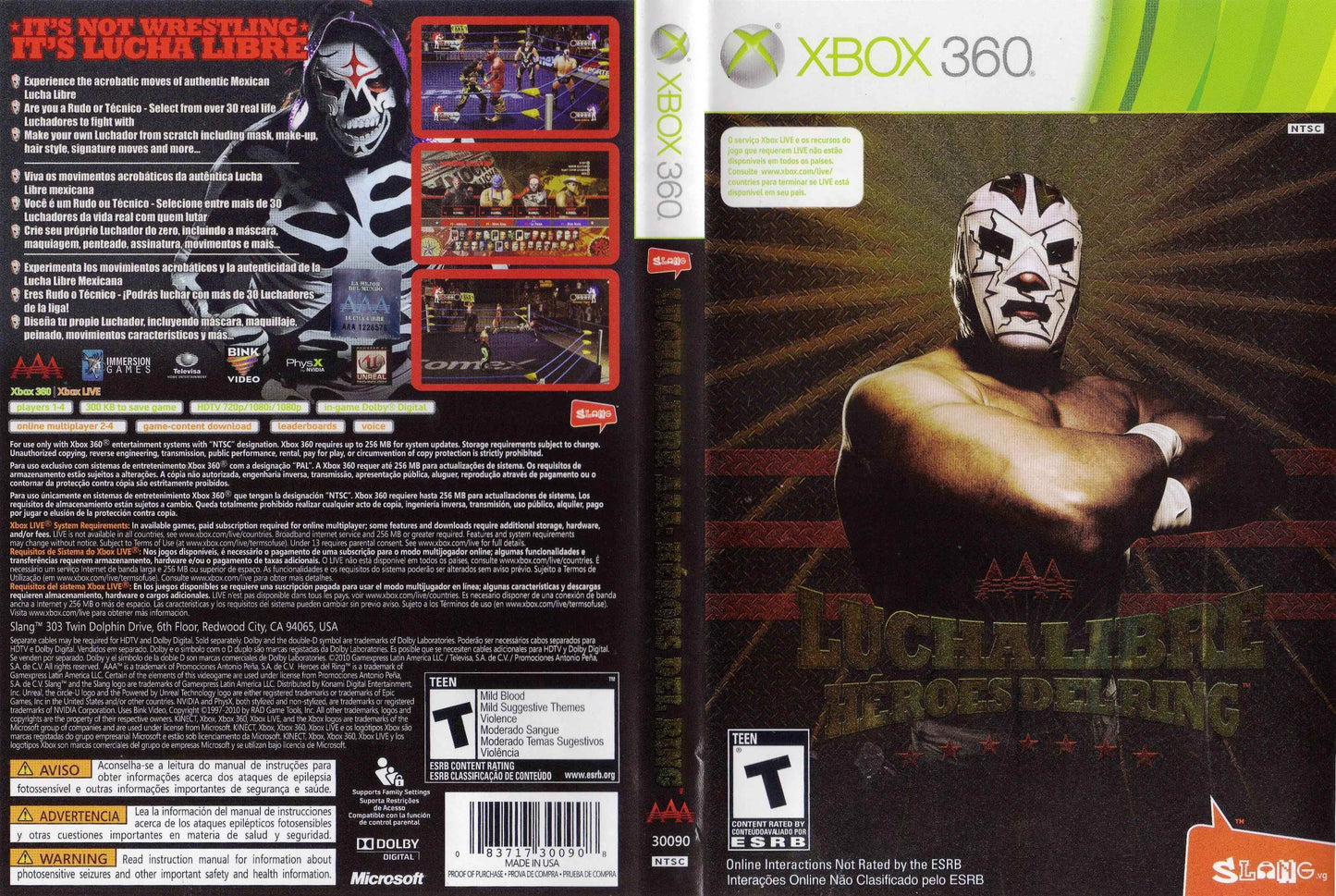 Lucha Libre AAA 2010 Heroes del Ring Cover Art - WOI Solutions
