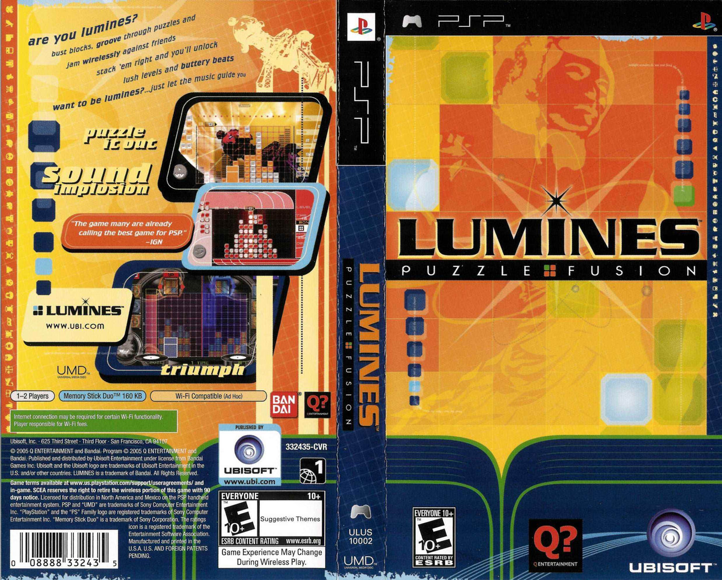 Lumines Puzzle Fusion Cover Art - WOI Solutions