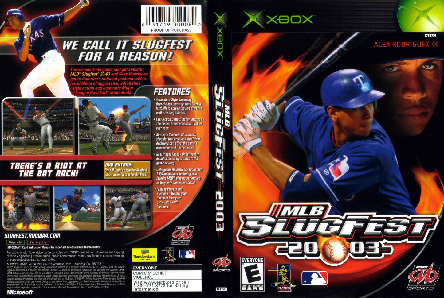 MLB SlugFest 2003 Cover Art - WOI Solutions