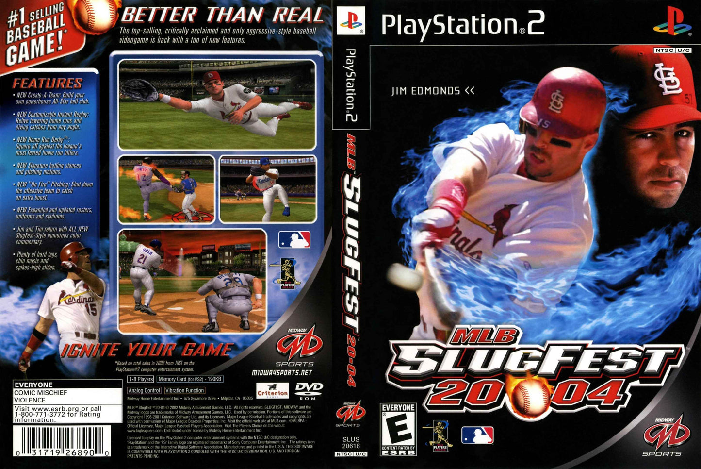 MLB SlugFest 2004 Cover Art - WOI Solutions
