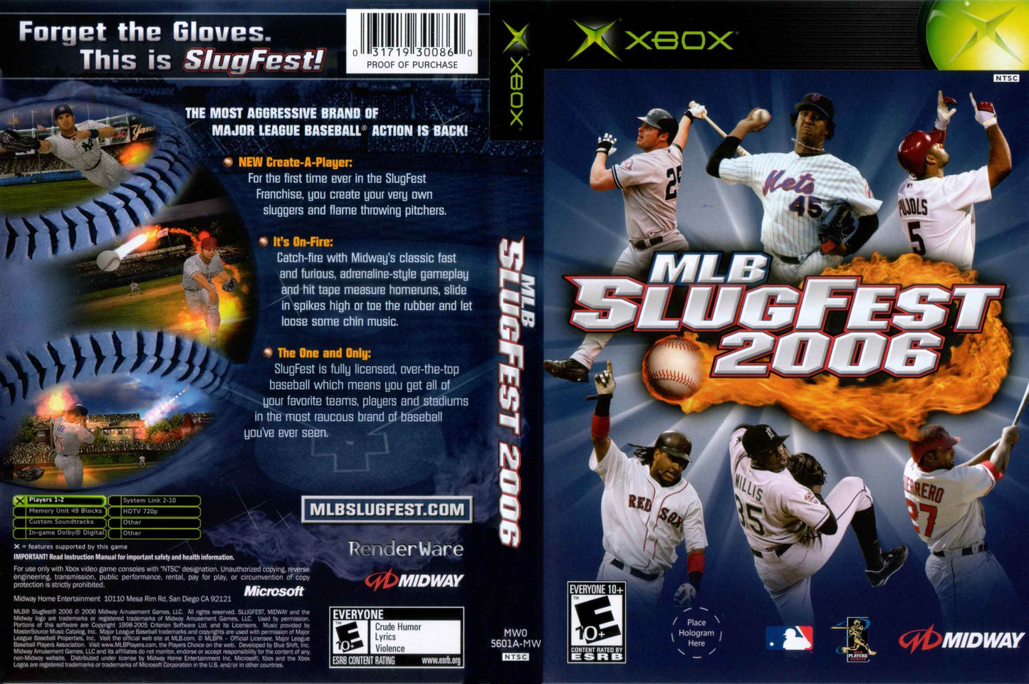 MLB SlugFest 2006 Cover Art - WOI Solutions