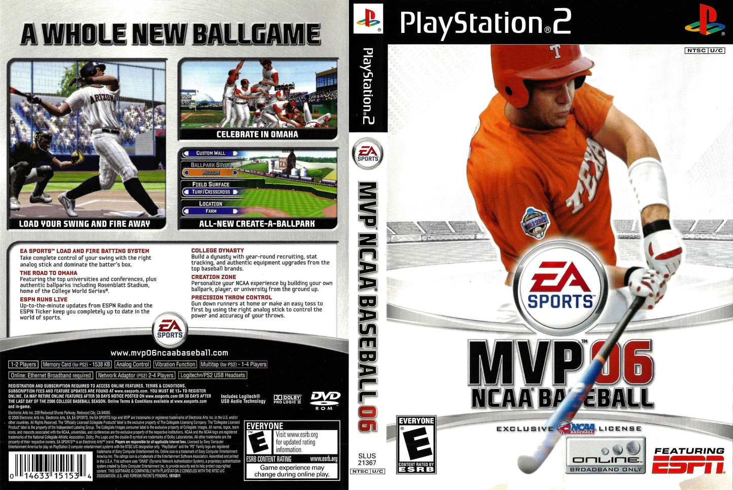 MVP 06 NCAA Baseball Cover Art - WOI Solutions