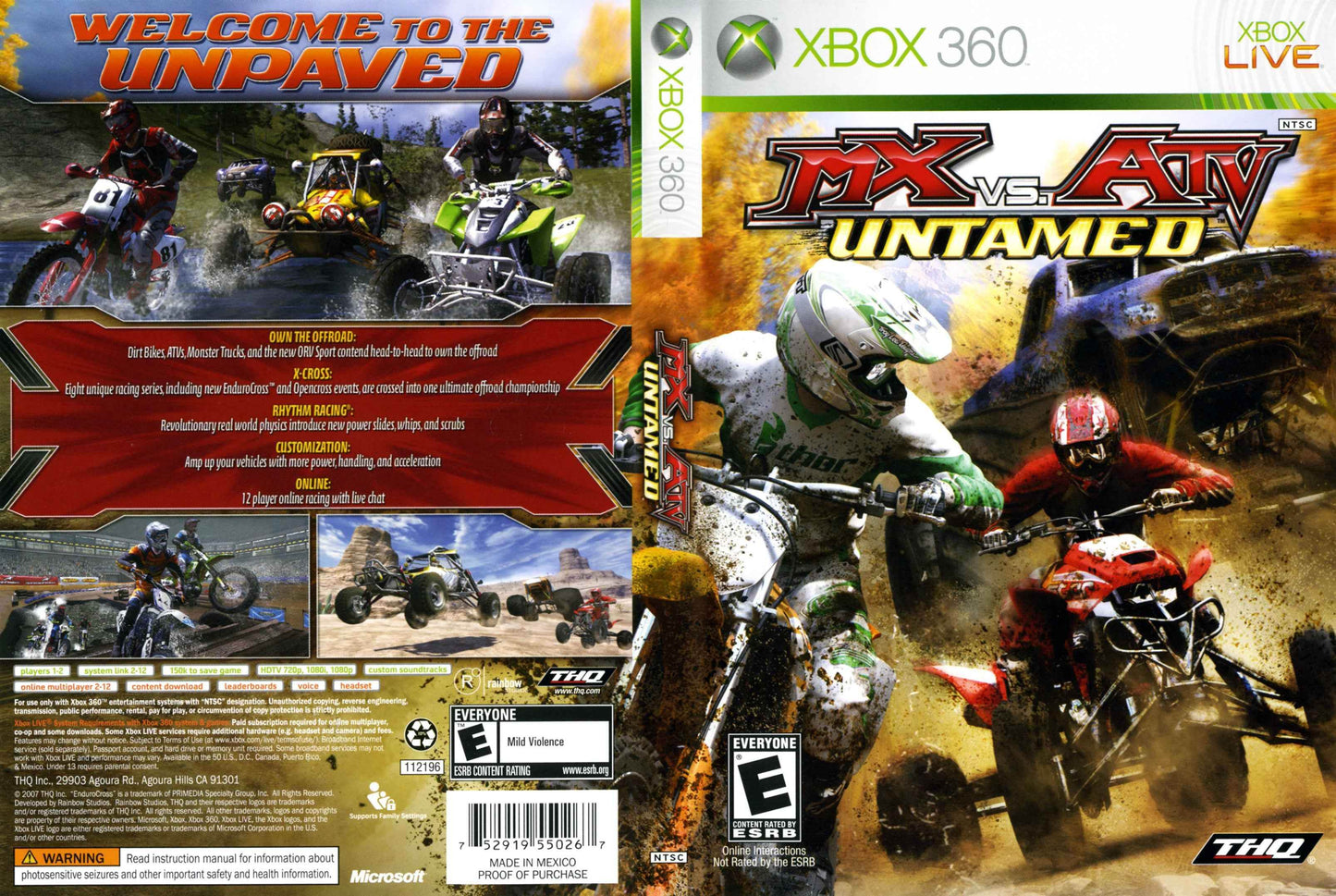 MX vs. ATV Untamed Cover Art - WOI Solutions