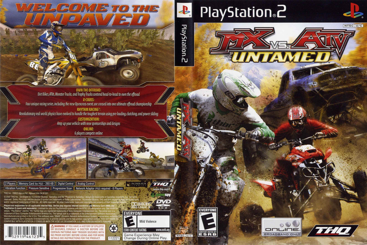 MX vs. ATV Untamed Cover Art - WOI Solutions