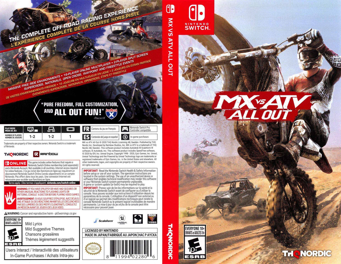 MX vs ATV All Out Cover Art - WOI Solutions