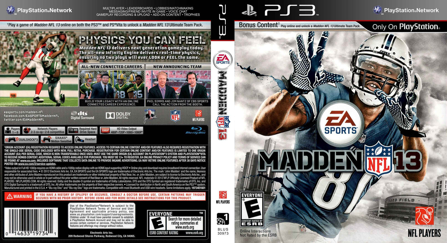 Madden 13 Cover Art - WOI Solutions