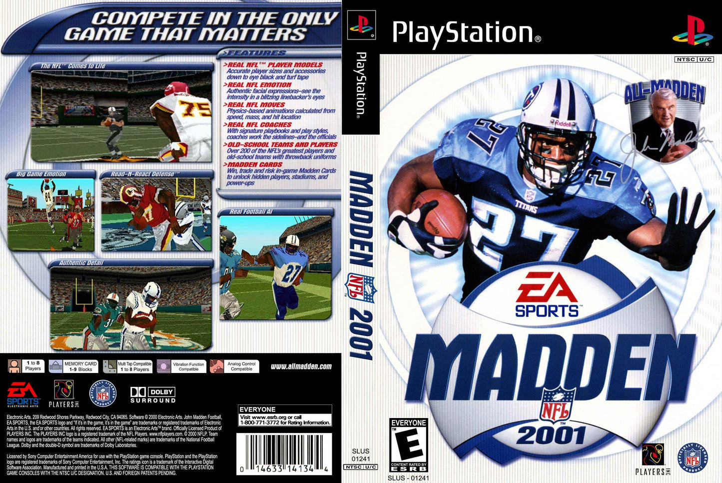 Madden 2001 Cover Art - WOI Solutions