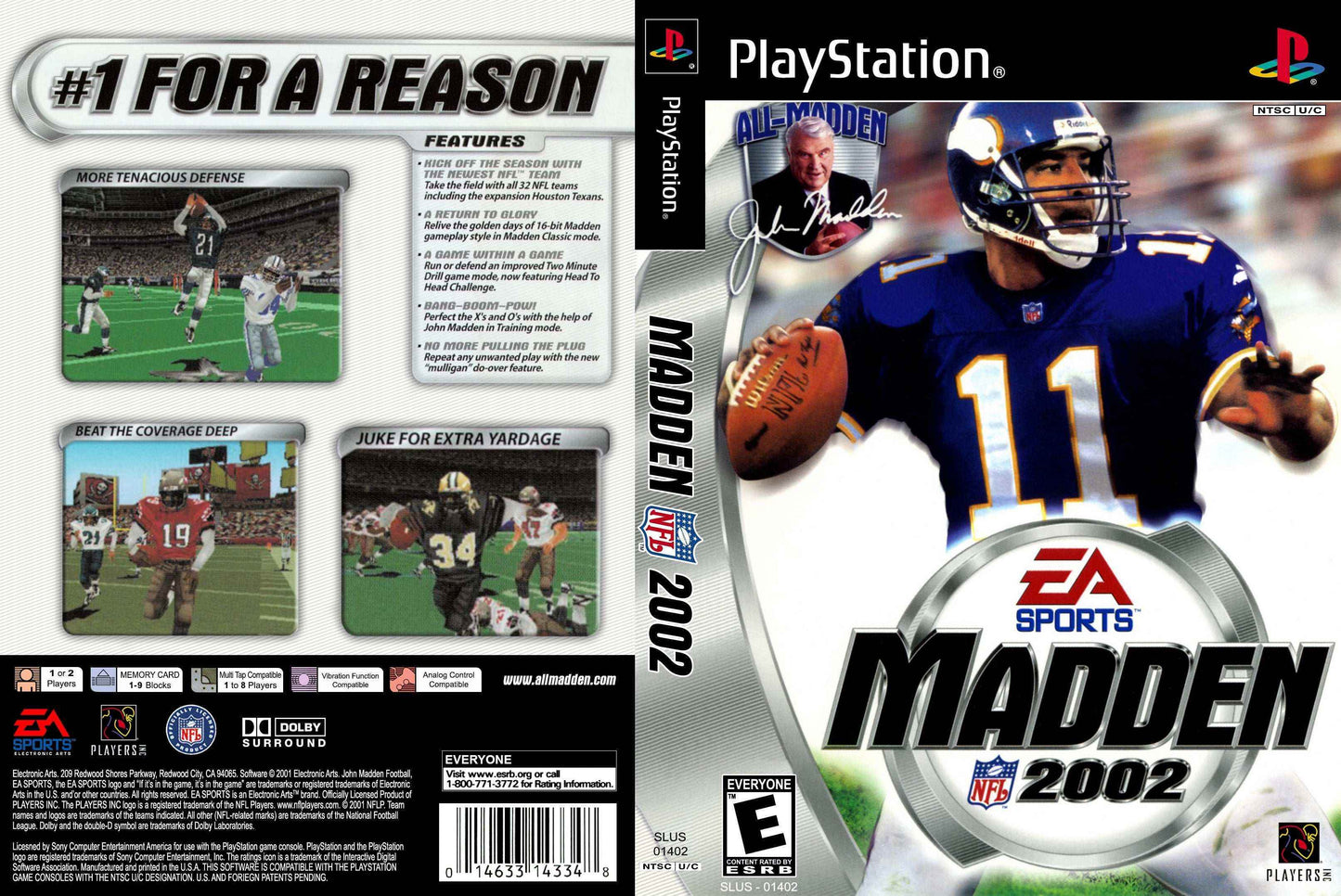 Madden 2002 Cover Art - WOI Solutions