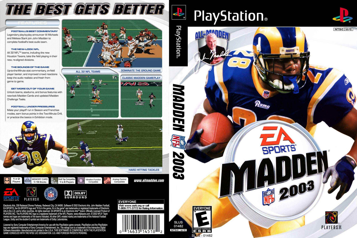 Madden 2003 Cover Art - WOI Solutions