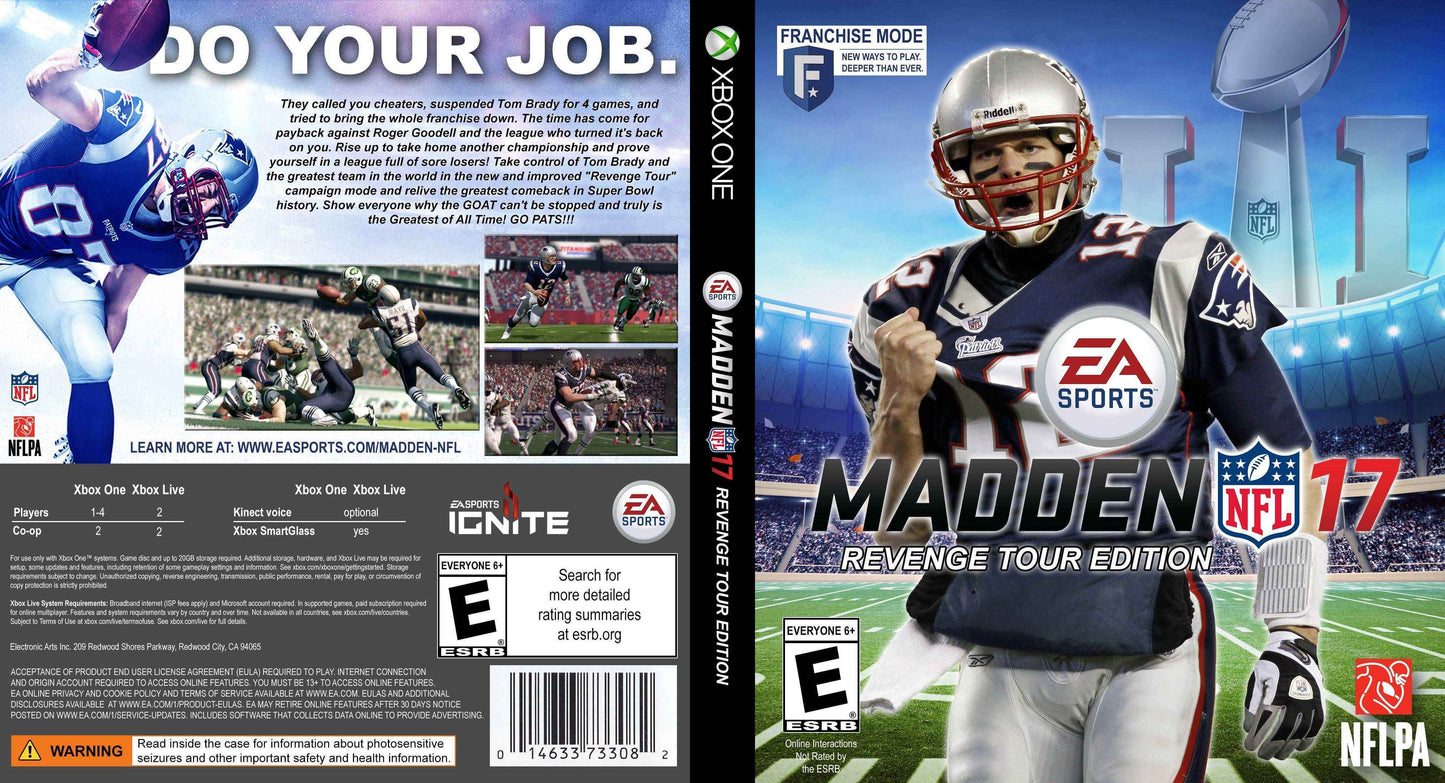 Madden NFL 17 Revenge Tour Edition Cover Art - WOI Solutions