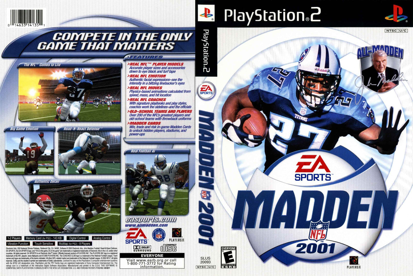 Madden NFL 2001 Cover Art - WOI Solutions