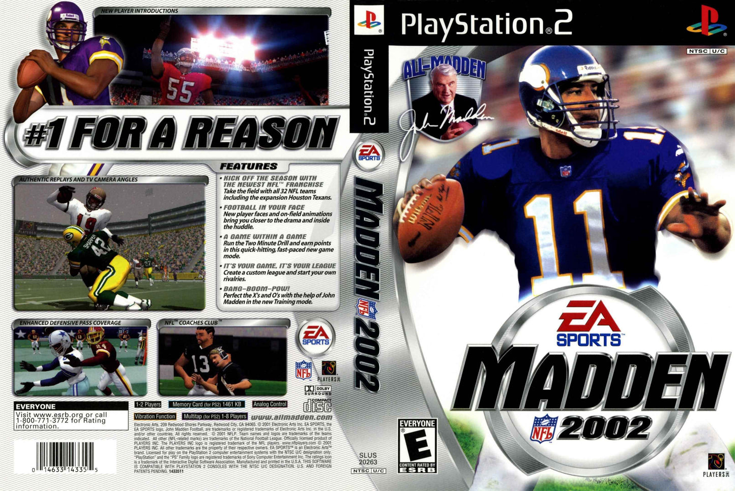 Madden NFL 2002 Cover Art - WOI Solutions