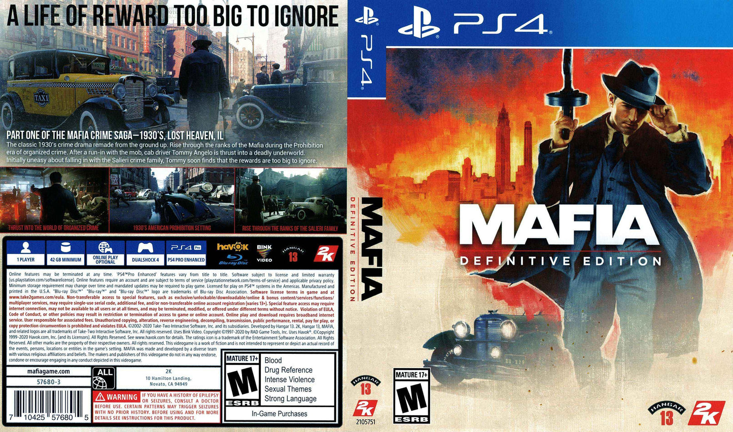 Mafia Definitive Edition Cover Art - WOI Solutions
