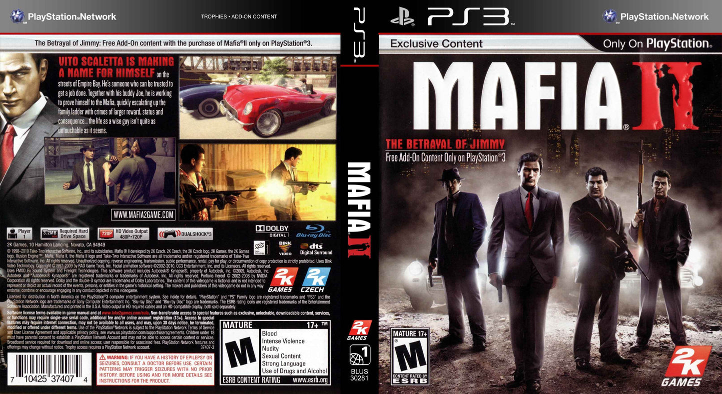 Mafia II Cover Art - WOI Solutions