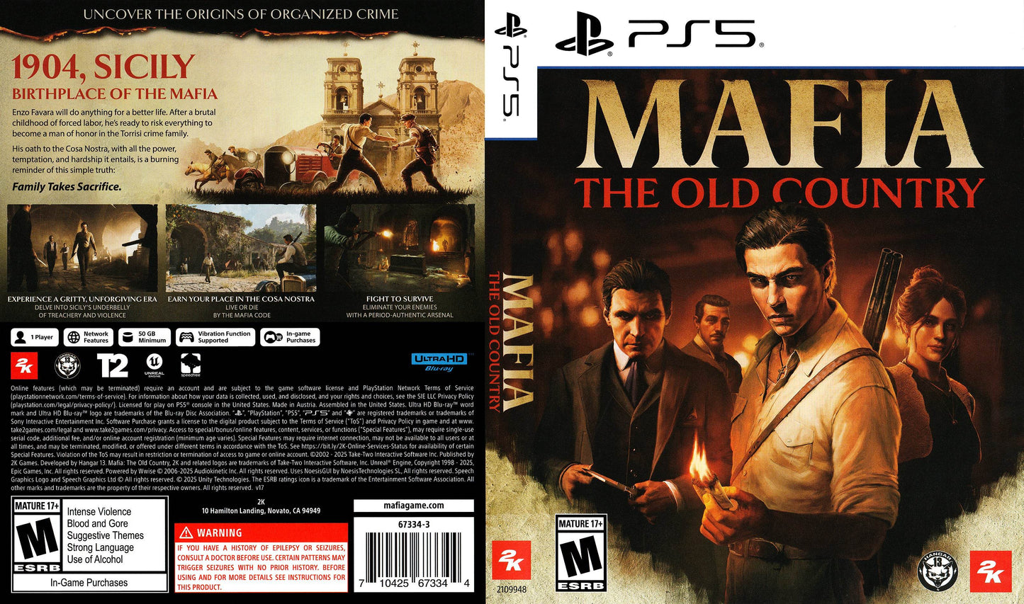 Mafia The Old Country Cover Art - WOI Solutions