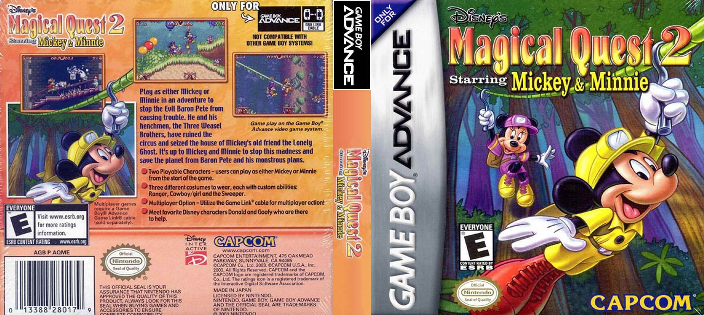 Magical Quest 2 Starring Mickey and Minnie Cover Art - WOI Solutions