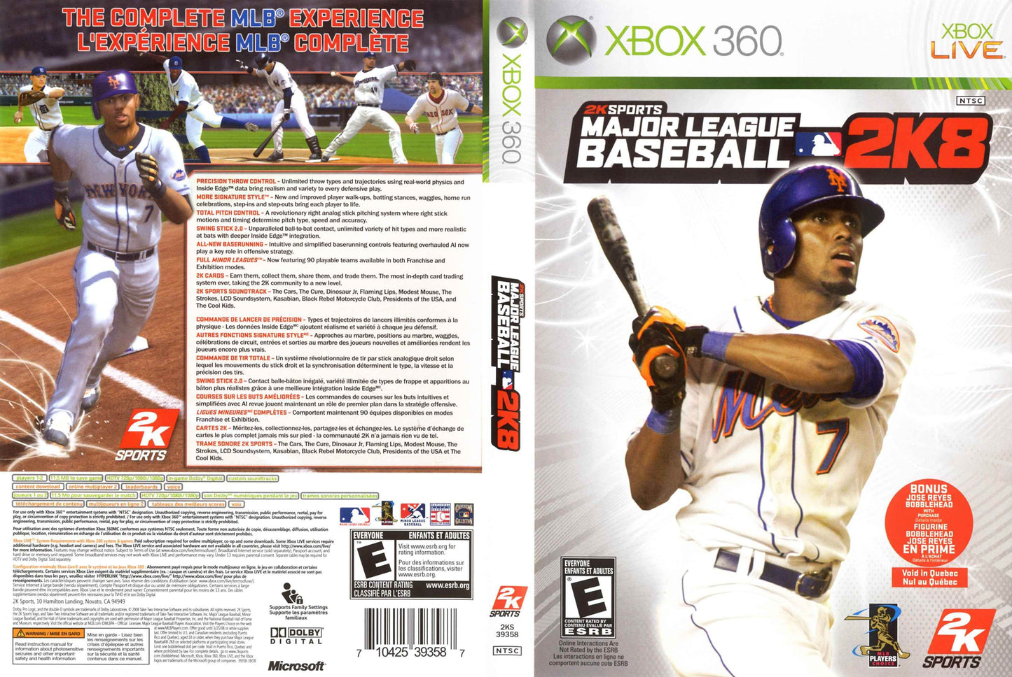 Major League Baseball 2K8 Cover Art - WOI Solutions