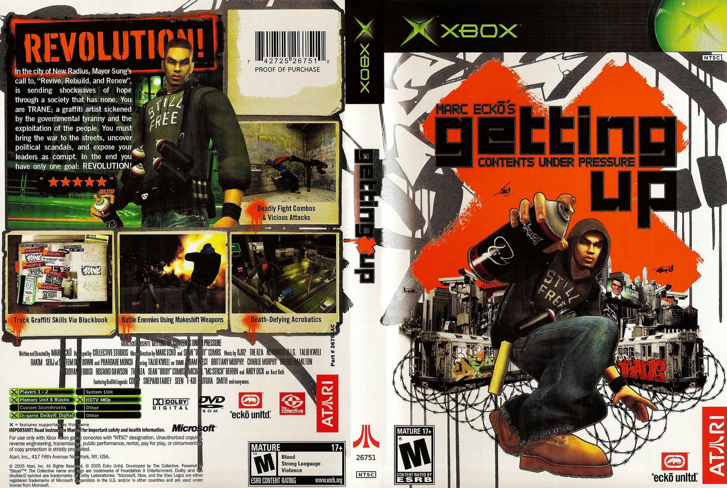 Marc Ecko's Getting Up Contents Under Pressure Cover Art - WOI Solutions