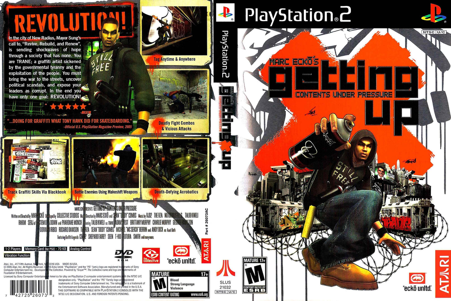 Marc Ecko's Getting Up Contents Under Pressure Cover Art - WOI Solutions