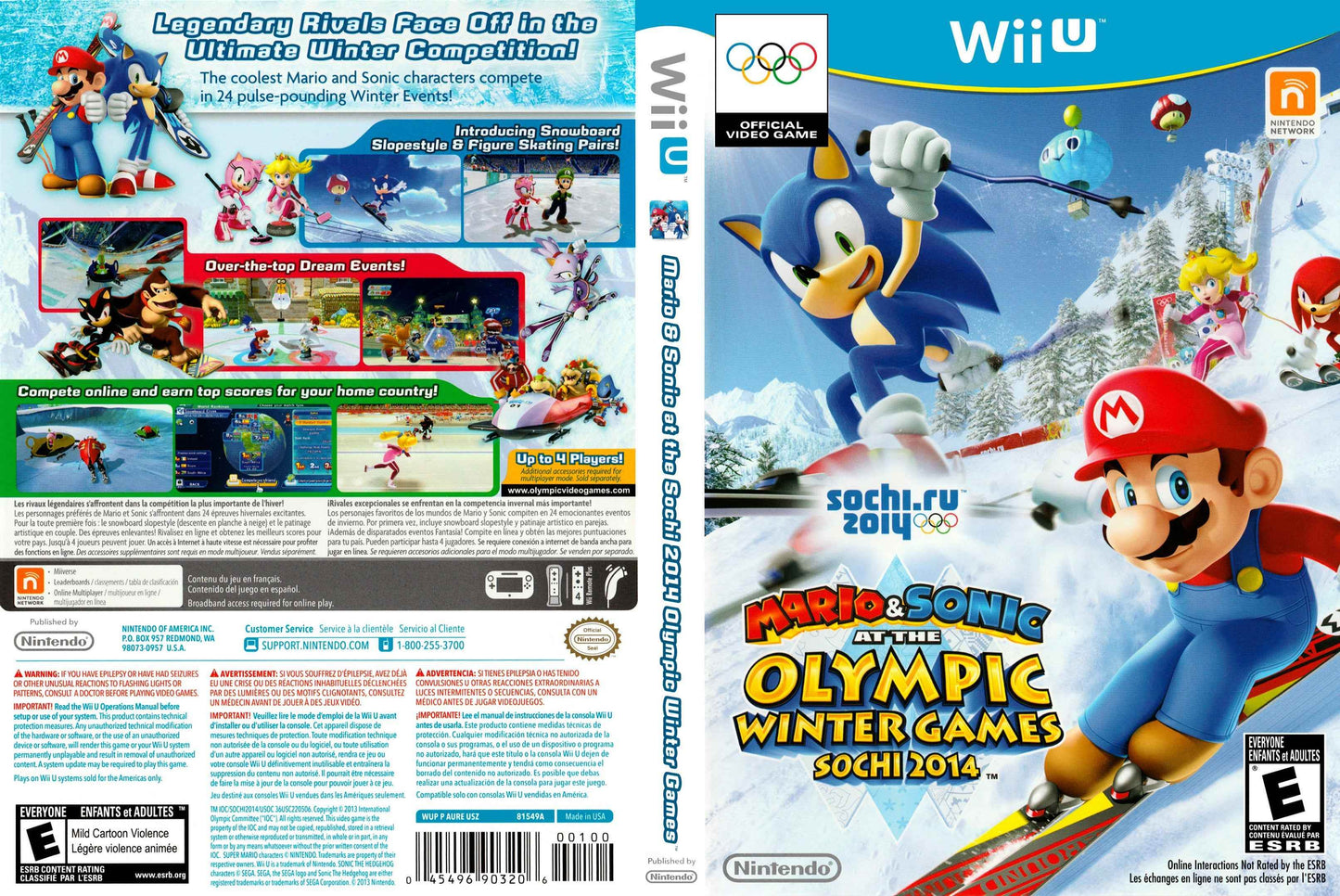 Mario & Sonic at the Sochi 2014 Olympic Winter Games Cover Art - WOI Solutions