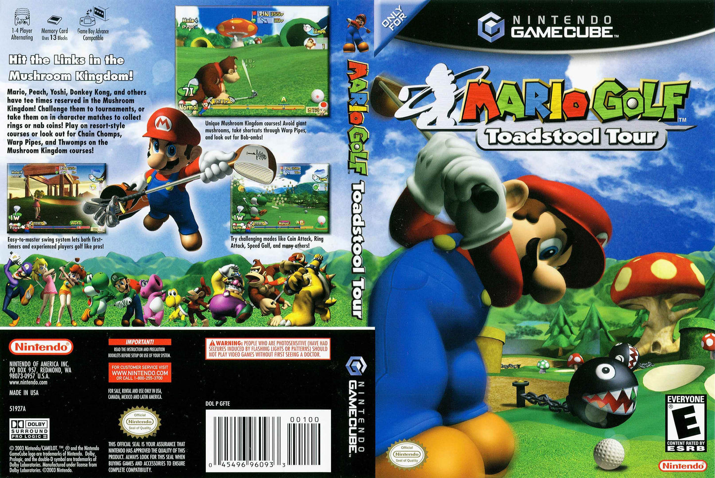 Mario Golf Toadstool Tour Cover Art - WOI Solutions