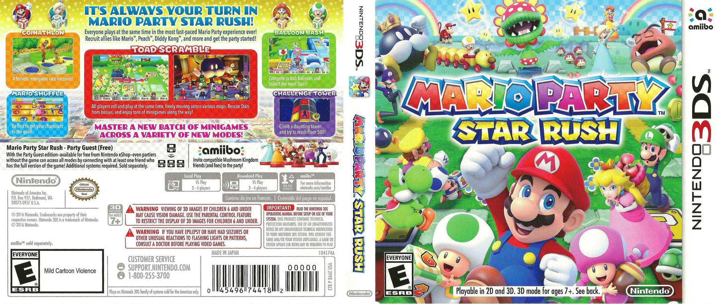 Mario Party Star Rush Cover Art - WOI Solutions