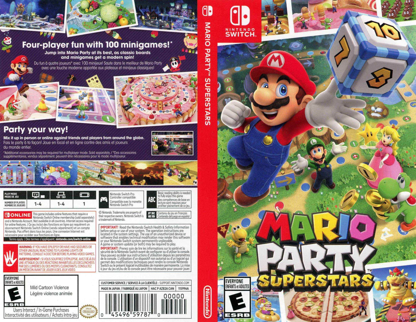 Mario Party Superstars Cover Art - WOI Solutions