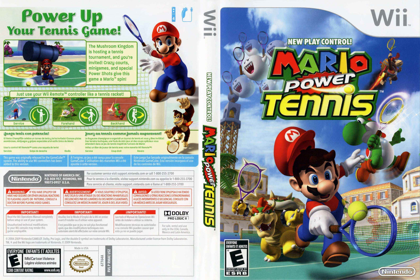 Mario Power Tennis Cover Art - WOI Solutions