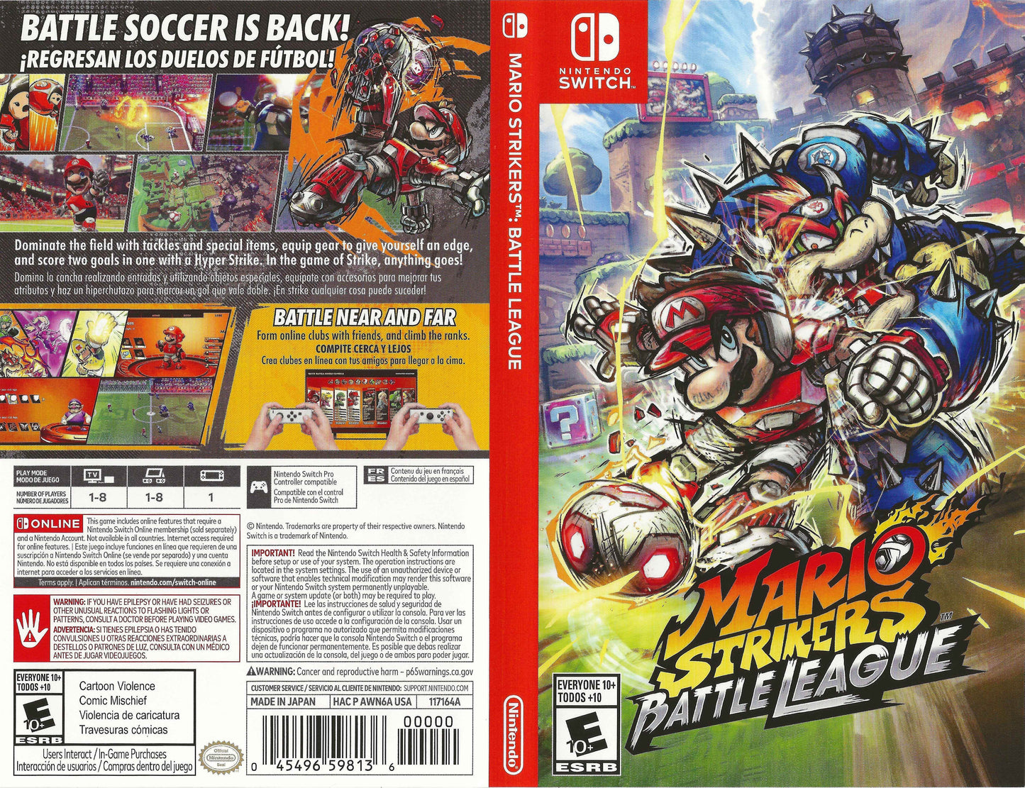 Mario Strikers Battle League Cover Art - WOI Solutions