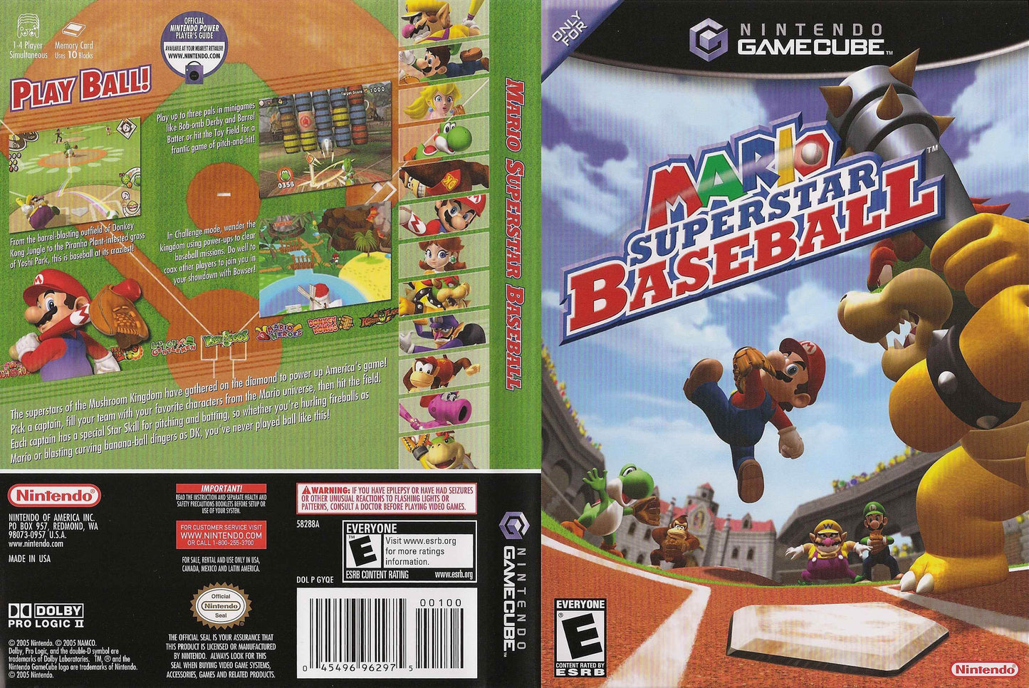 Mario Superstar Baseball Cover Art - WOI Solutions