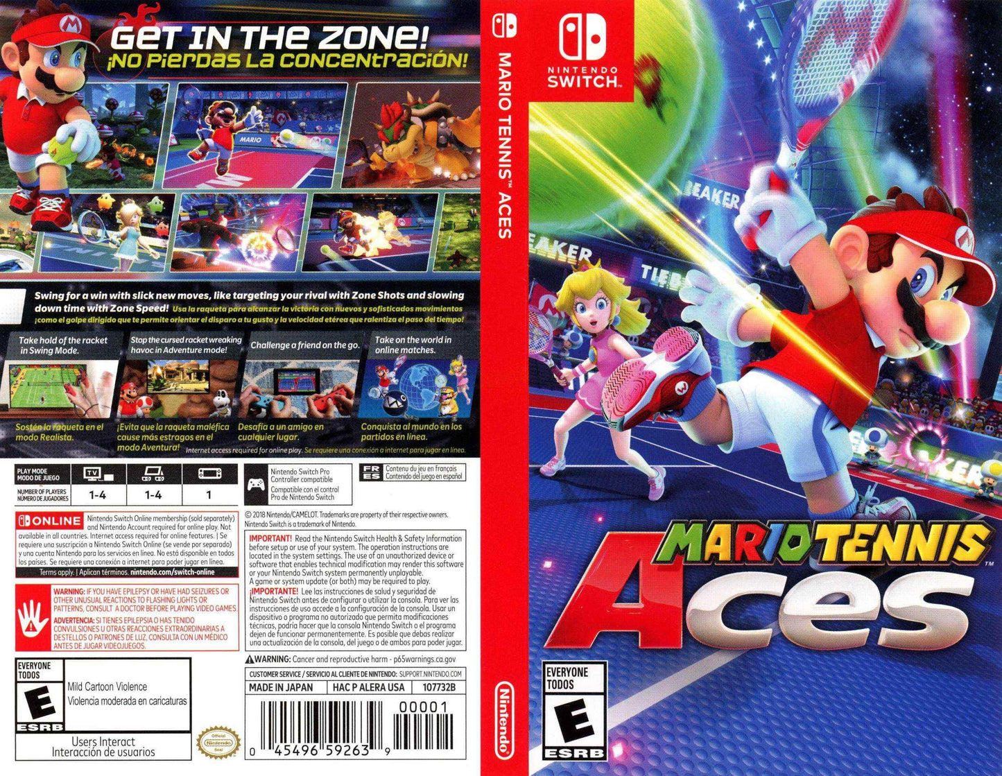 Mario Tennis Aces Cover Art - WOI Solutions