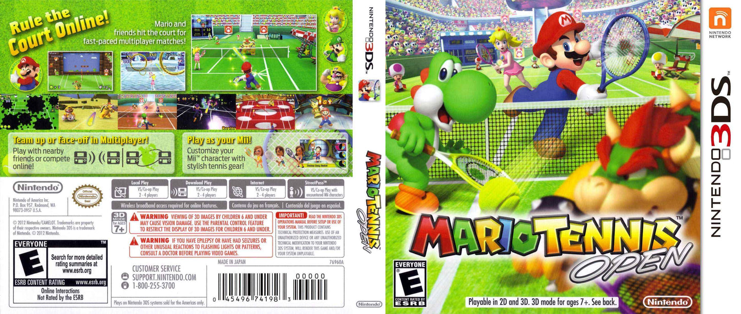 Mario Tennis Open Cover Art - WOI Solutions