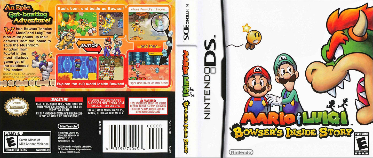 Mario & Luigi Bowser's Inside Story Cover Art - WOI Solutions