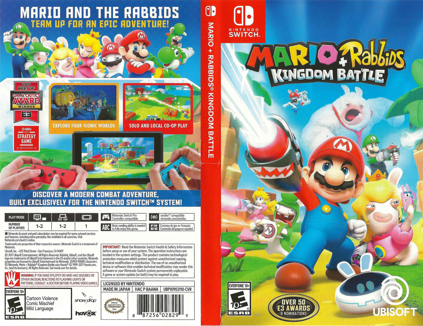 Mario + Rabbids Kingdom Battle Cover Art - WOI Solutions
