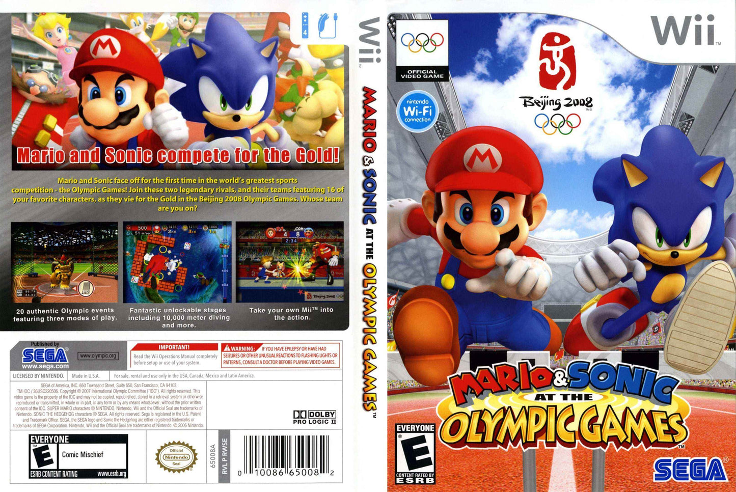 Mario & Sonic at the Olympic Games Cover Art - WOI Solutions