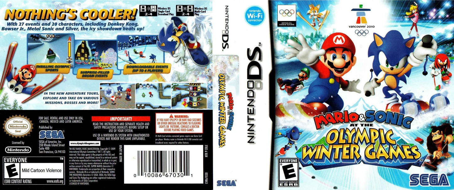 Mario & Sonic at the Olympic Winter Games Cover Art - WOI Solutions