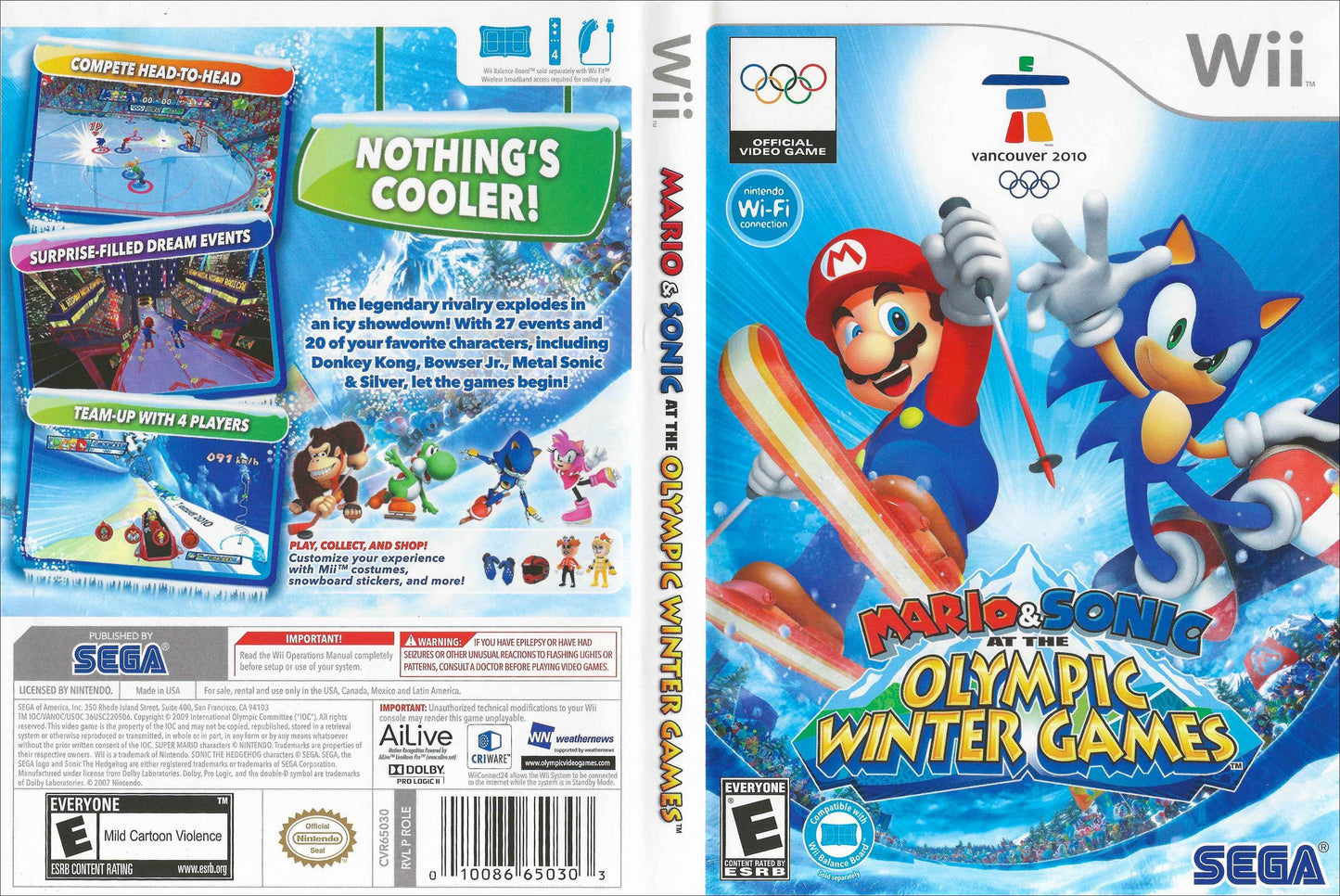 Mario & Sonic at the Olympic Winter Games Cover Art - WOI Solutions