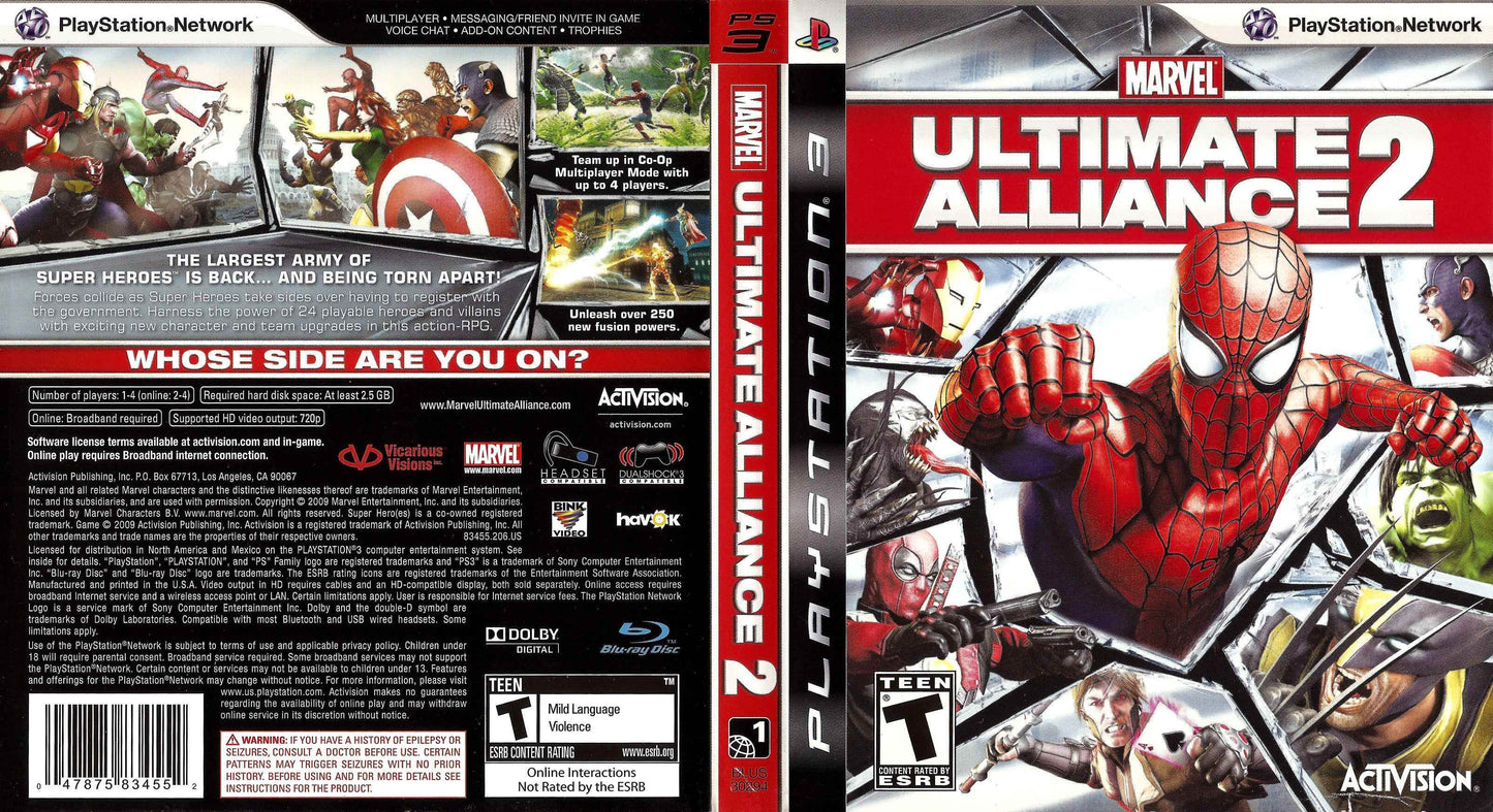 Marvel Ultimate Alliance 2 Cover Art - WOI Solutions