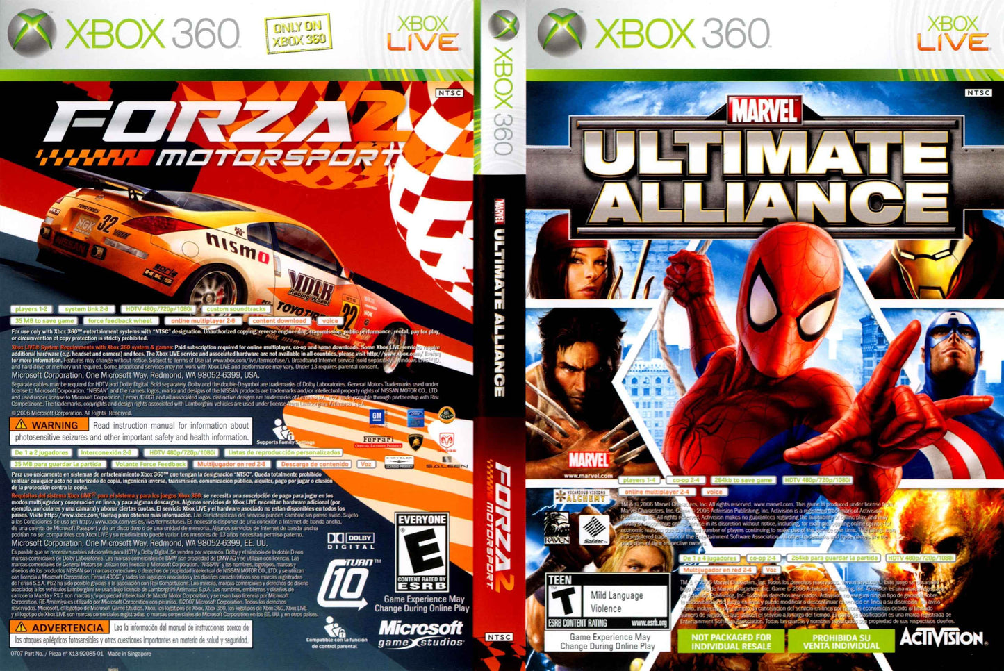 Marvel Ultimate Alliance Forza Motorsport 2 Cover Art - WOI Solutions