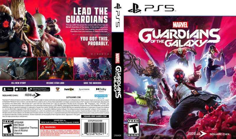 Marvel's Guardians of the Galaxy Cover Art - WOI Solutions