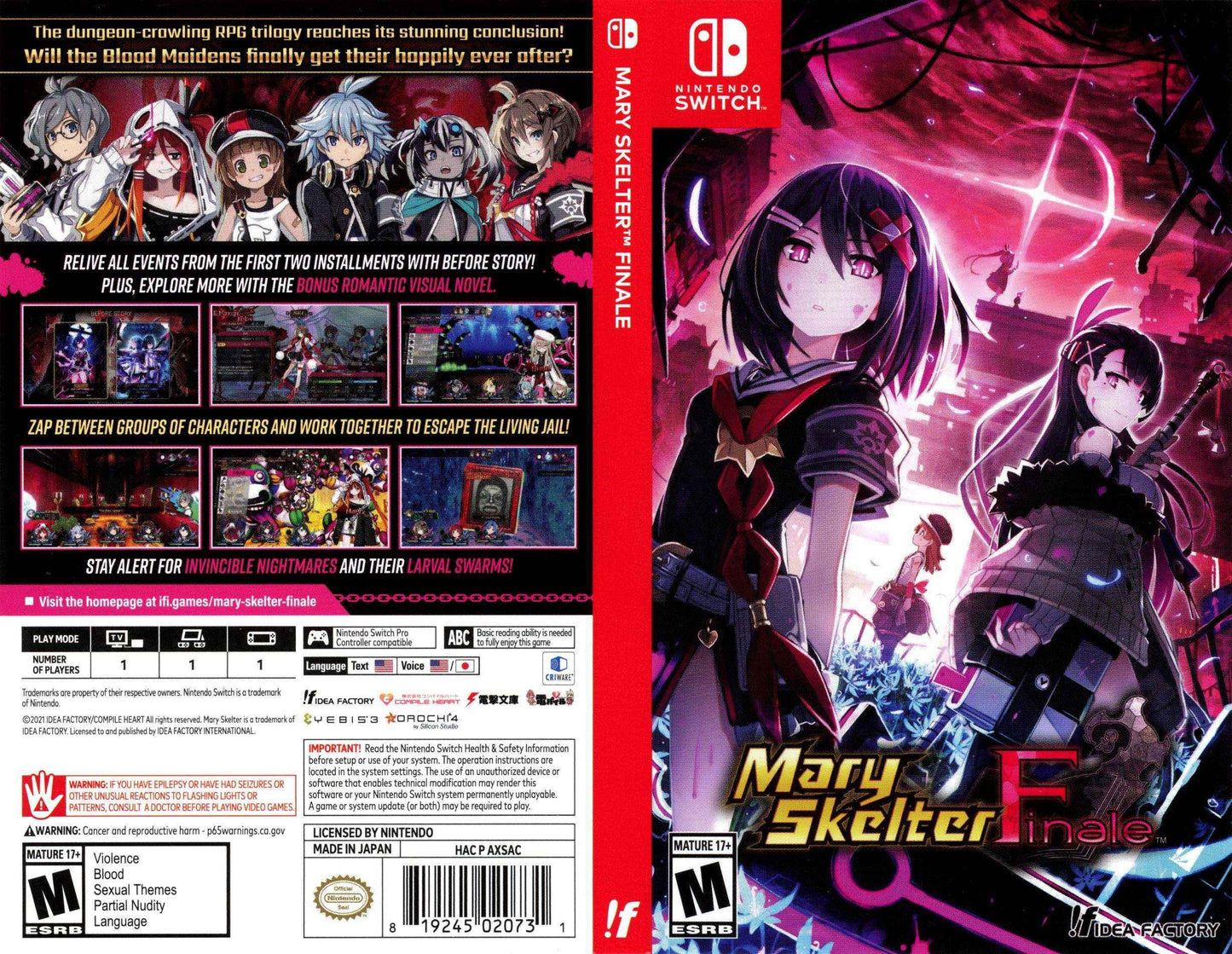 Mary Skelter Finale Cover Art - WOI Solutions