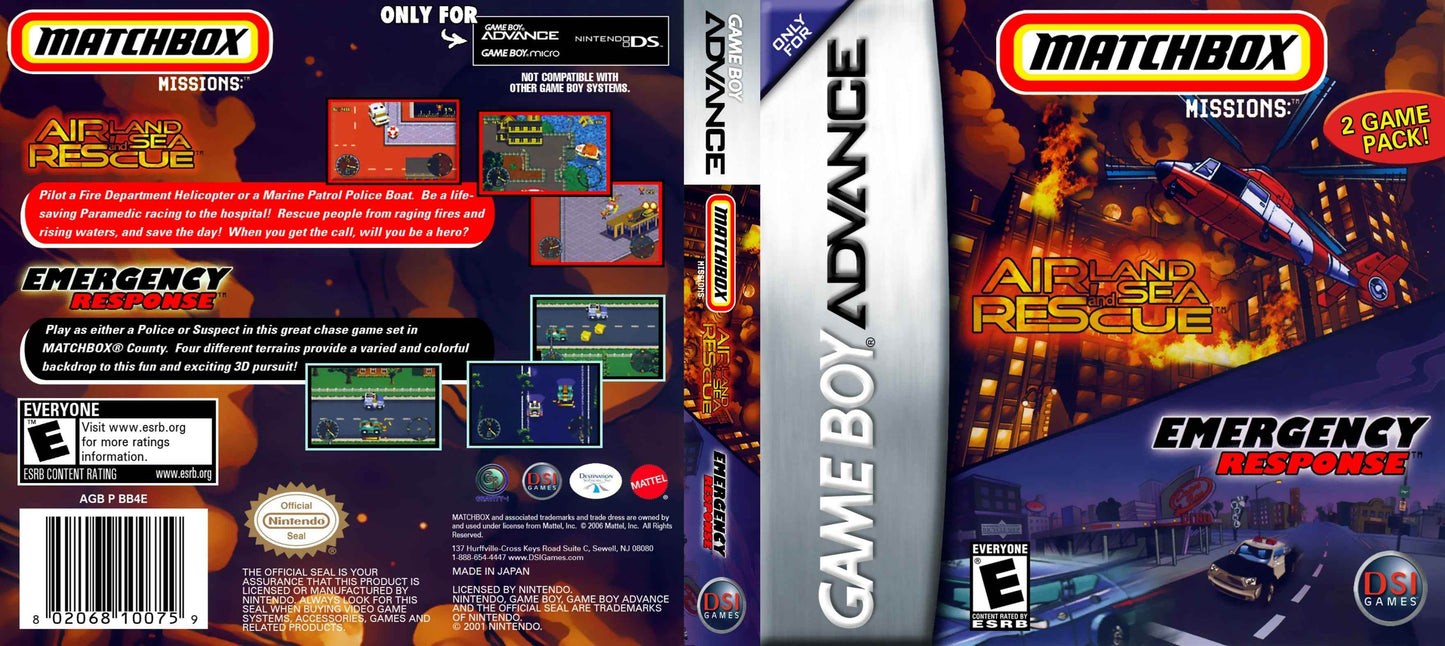 Matchbox Missions Air Land Sea Rescue & Emergency Response Cover Art - WOI Solutions