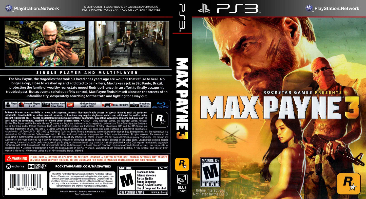 Max Payne 3 Cover Art - WOI Solutions