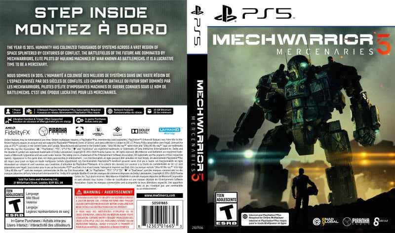 Mechwarrior 5 - Mercenaries Cover Art - WOI Solutions