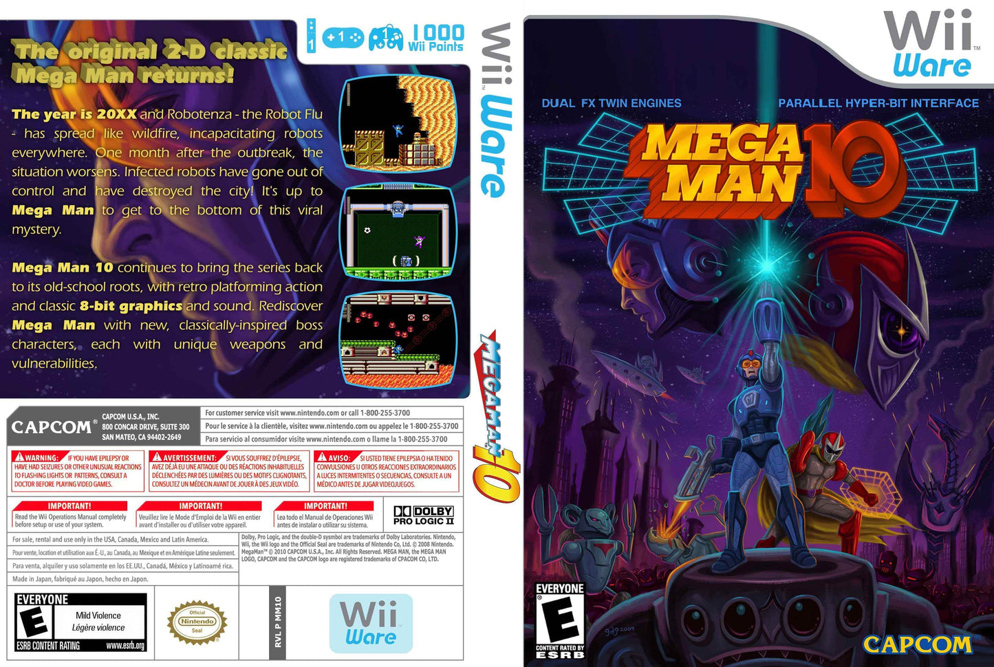 Mega Man 10 (WiiWare) Cover Art - WOI Solutions