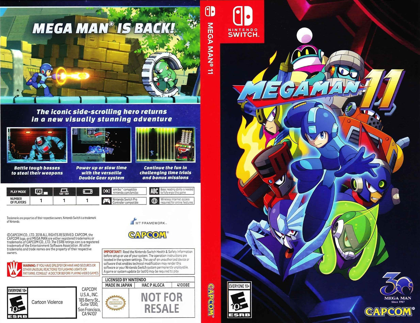 Mega Man 11 Cover Art - WOI Solutions