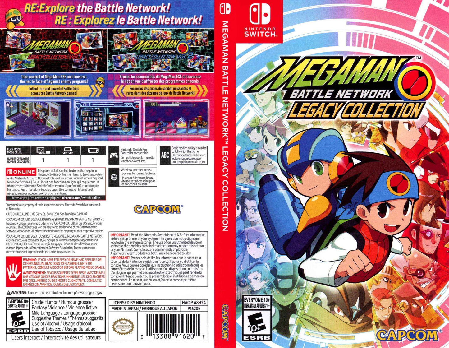 Mega Man Battle Network Legacy Collection Cover Art - WOI Solutions
