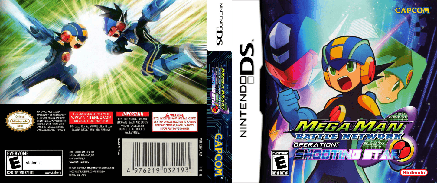 Mega Man Battle Network Operation Shooting Star Cover Art - WOI Solutions