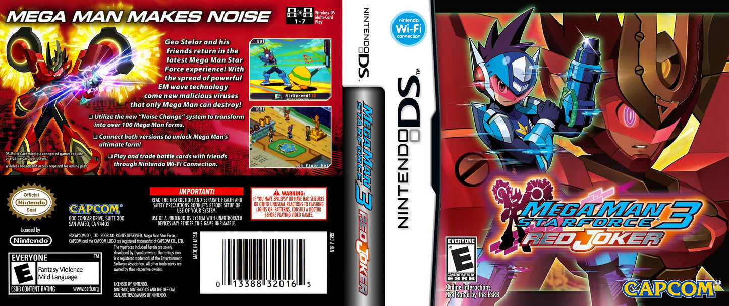 Mega Man StarForce 3 Red Joker Cover Art - WOI Solutions